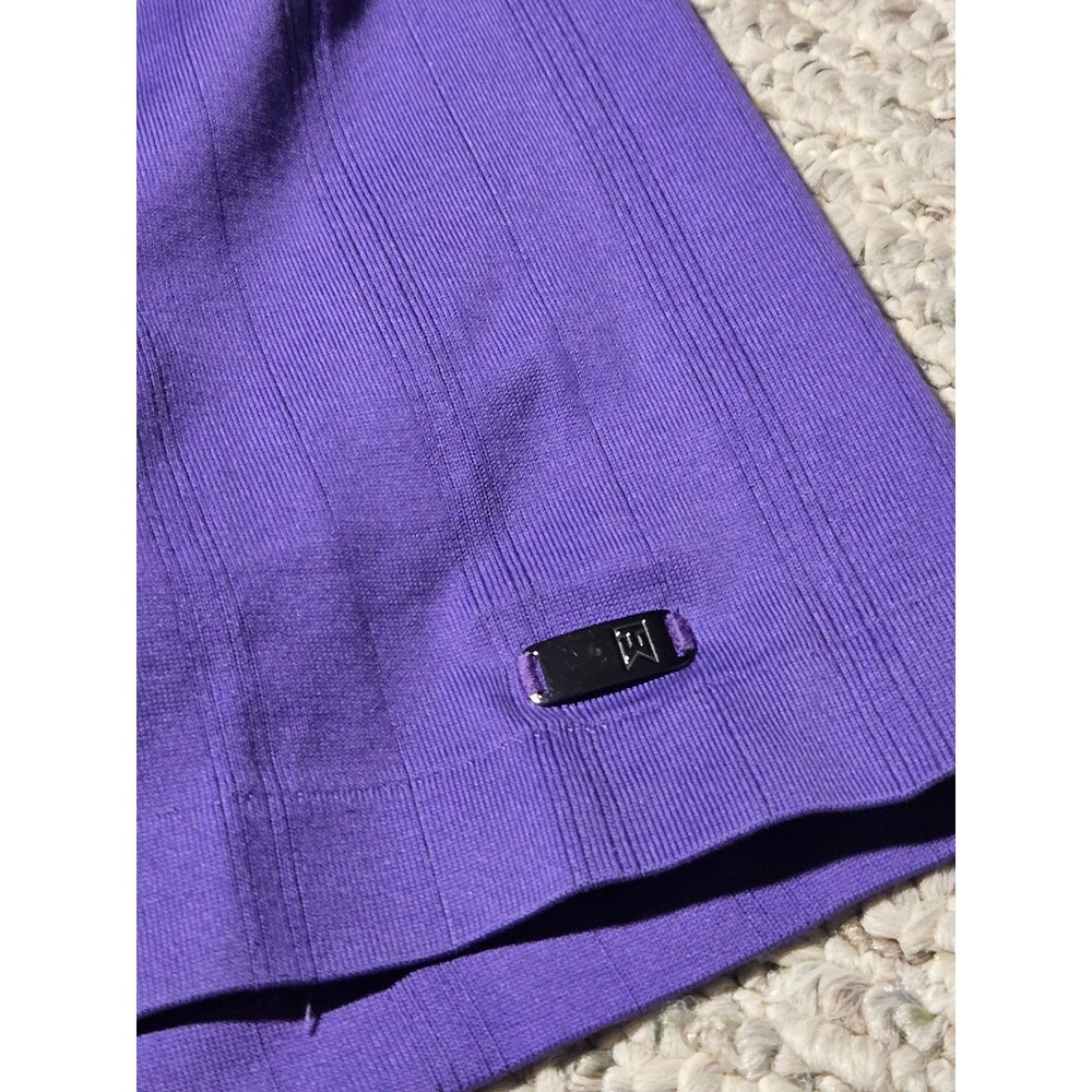 Tiger Woods Nike Golf Dri-FIT Polo Men's XL Purple Stripes - Picture 6 of 7